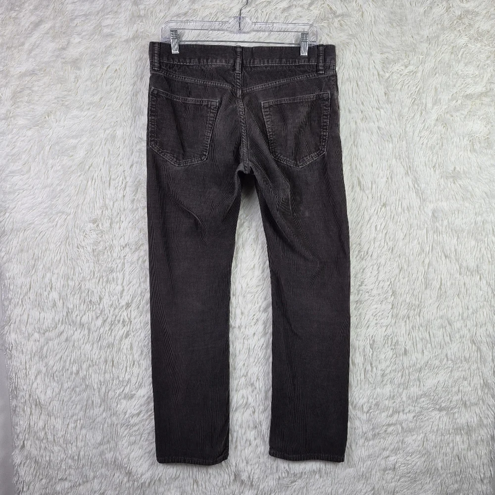 Banana Republic Pants Mens 32x30 Gray Corduroy Pima‎ Cotton Straight Leg Retro